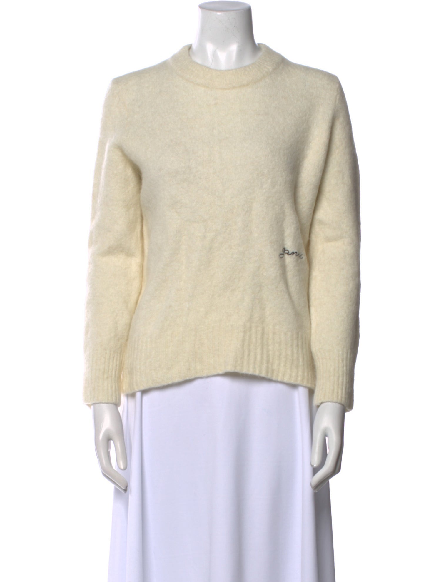 Ganni Alpaca Crew Neck Sweater