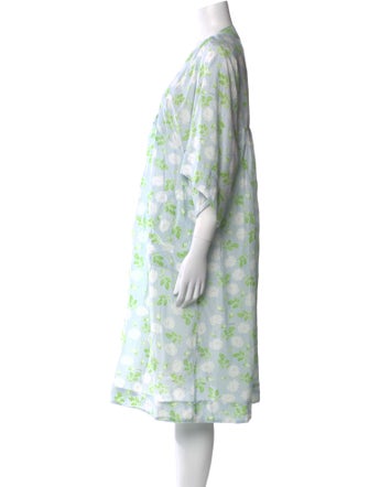 Ganni Floral Print Knee-Length Dress