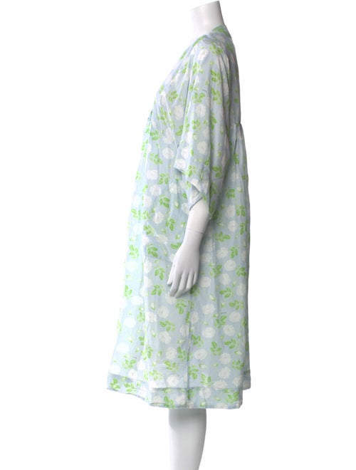 Ganni Floral Print Knee-Length Dress