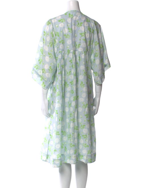 Ganni Floral Print Knee-Length Dress