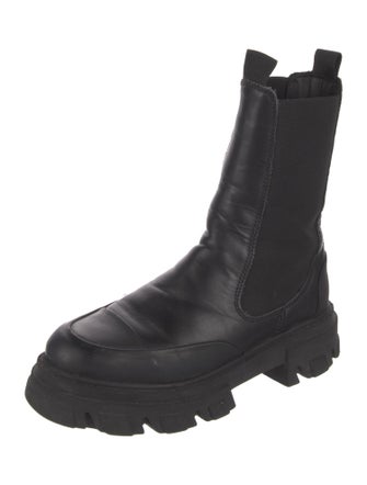 Ganni Leather Chelsea Boots