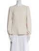 Ganni Crew Neck Long Sleeve Blouse