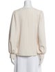 Ganni Crew Neck Long Sleeve Blouse
