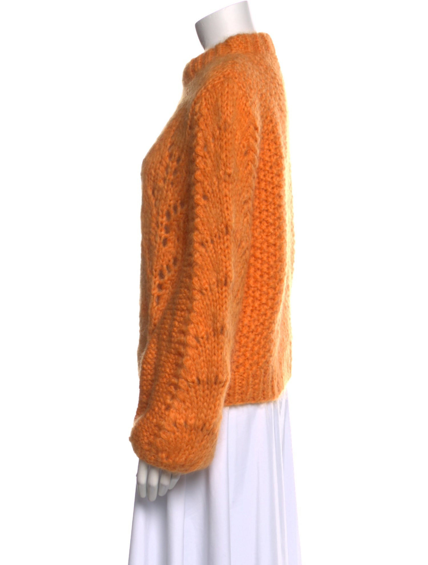 Ganni Wool Mock Neck Sweater
