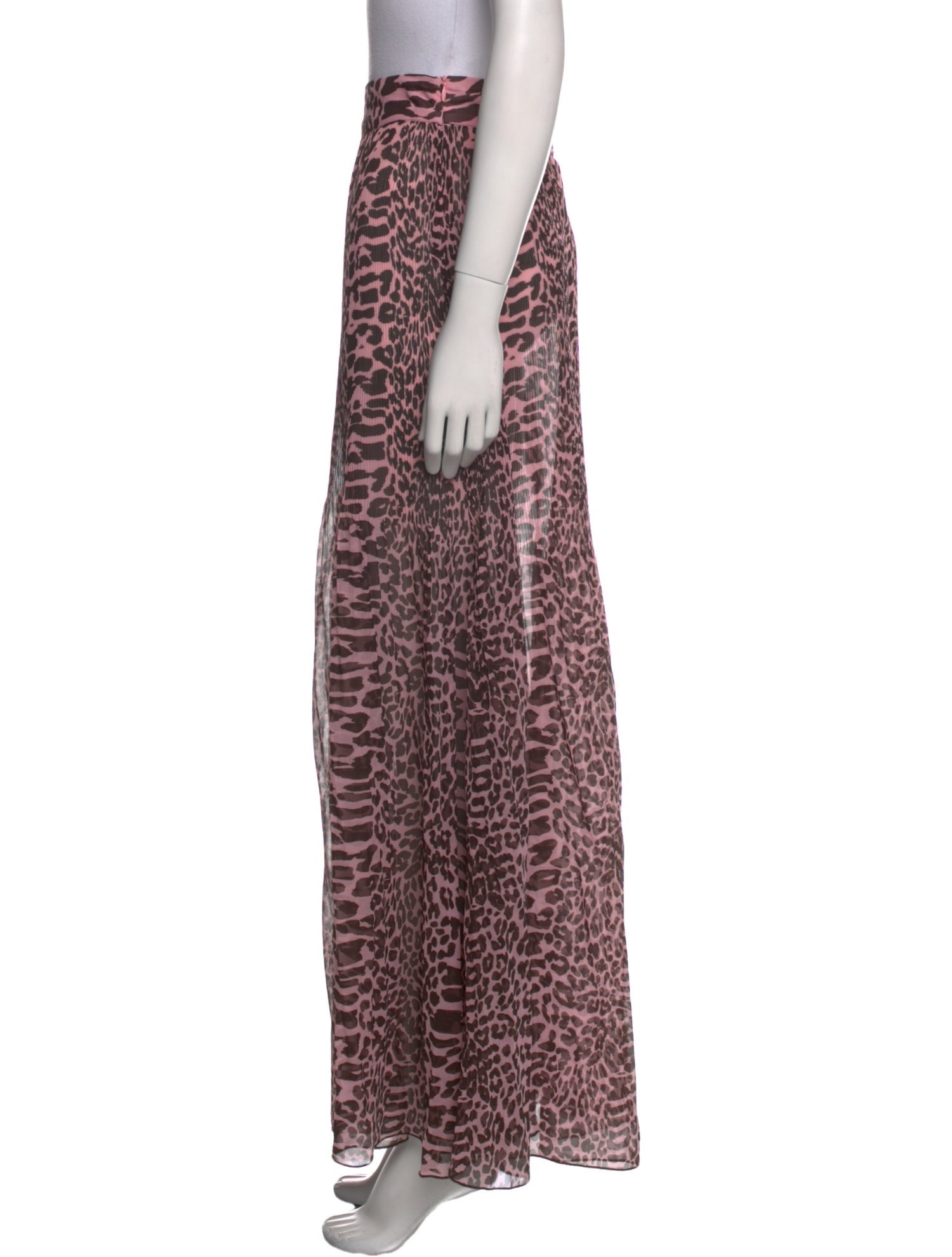 Ganni Animal Print Long Skirt