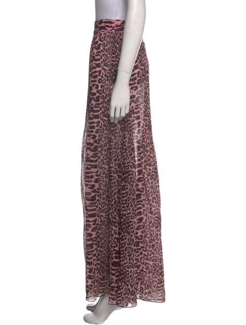 Ganni Animal Print Long Skirt