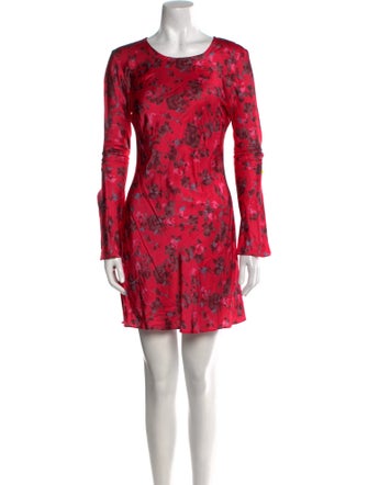 Ganni Floral Print Mini Dress