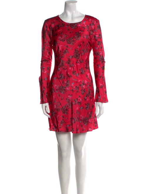 Ganni Floral Print Mini Dress