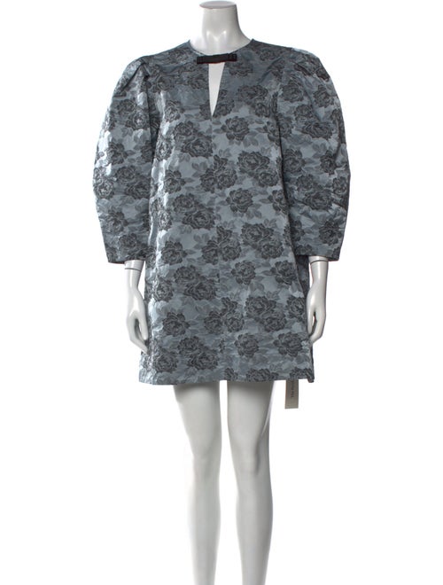 Ganni Floral Print Mini Dress