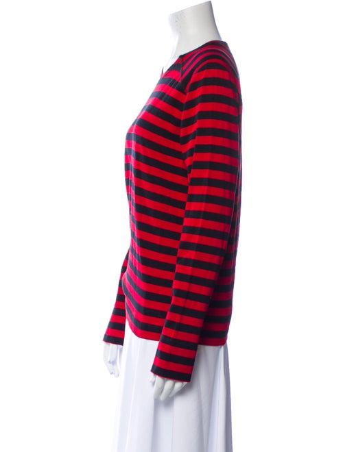 Ganni Striped Crew Neck T-Shirt
