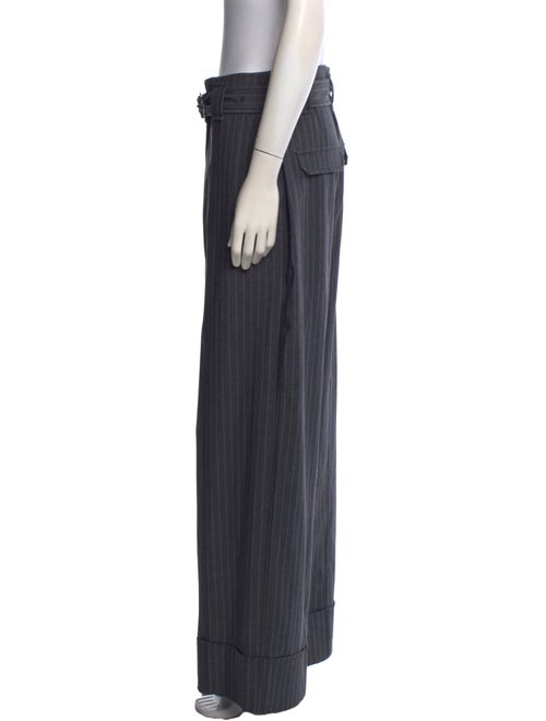 Ganni Striped Wide Leg Pants