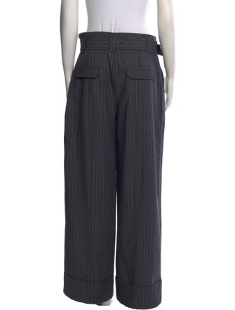 Ganni Striped Wide Leg Pants