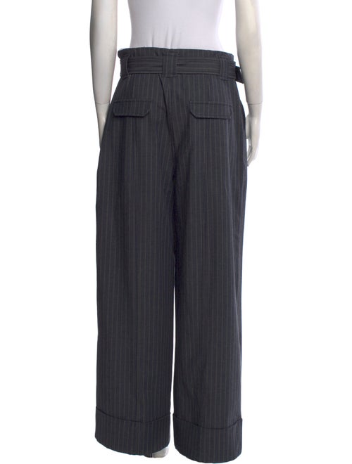 Ganni Striped Wide Leg Pants
