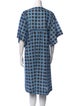 Ganni Plaid Print Midi Length Dress