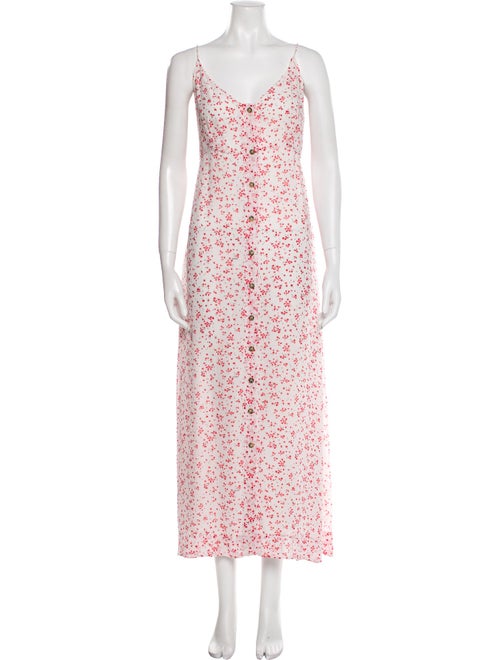 Ganni Floral Print Long Dress