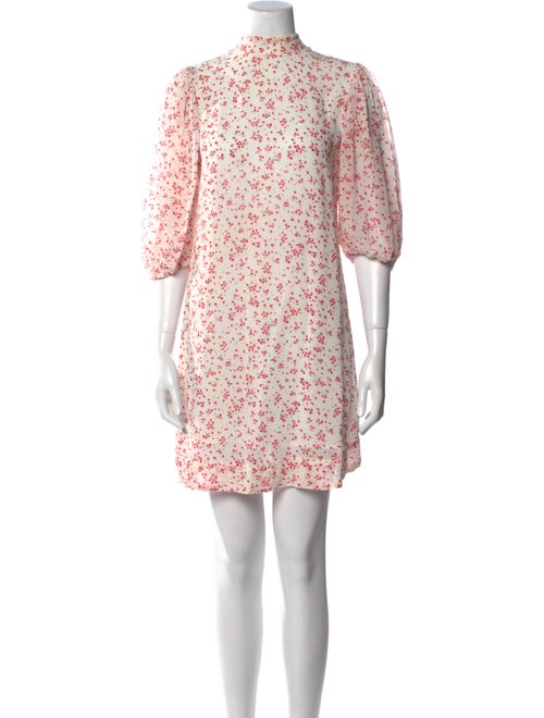Ganni Floral Print Mini Dress