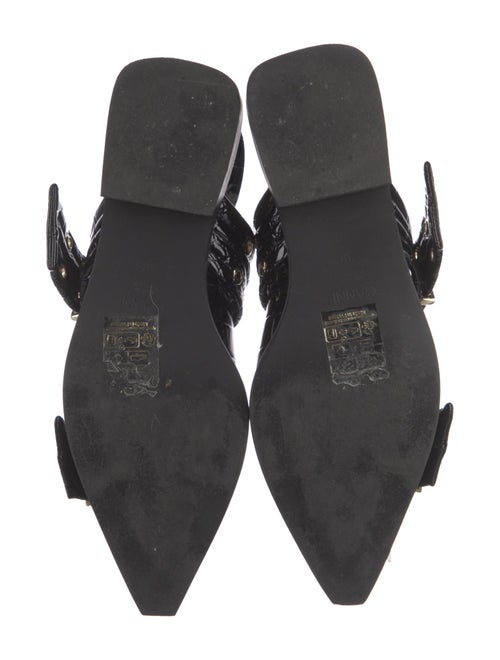 Ganni Patent Leather Slingback Flats