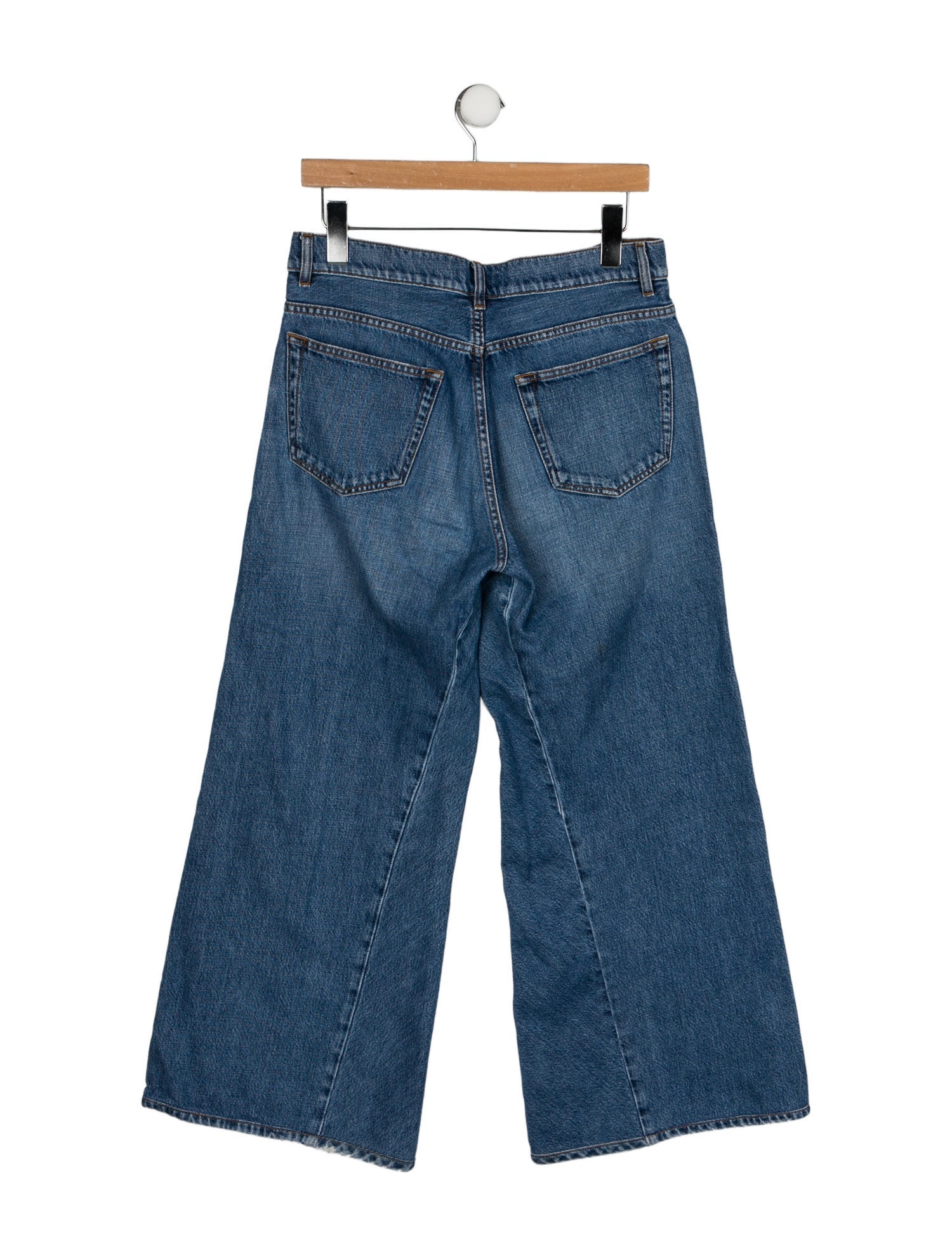 Ganni Mid-Rise Wide Leg Jeans