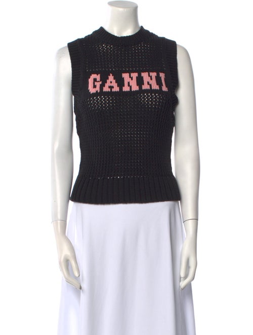 Ganni Wool Graphic Print Sweater