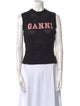 Ganni Wool Graphic Print Sweater
