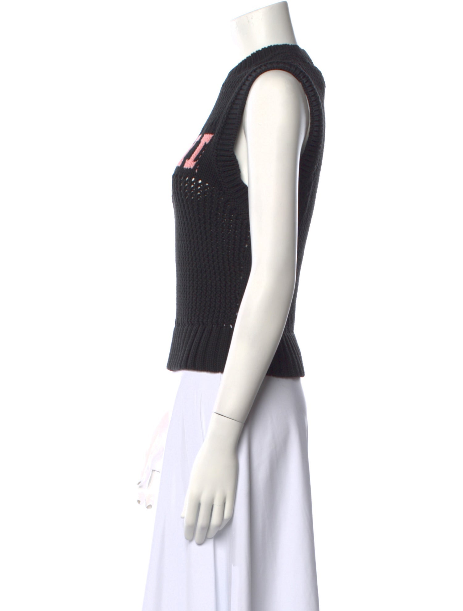 Ganni Wool Graphic Print Sweater