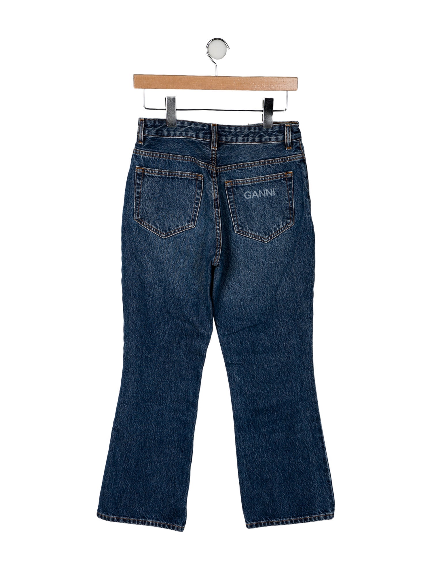 Ganni Mid-Rise Straight Leg Jeans