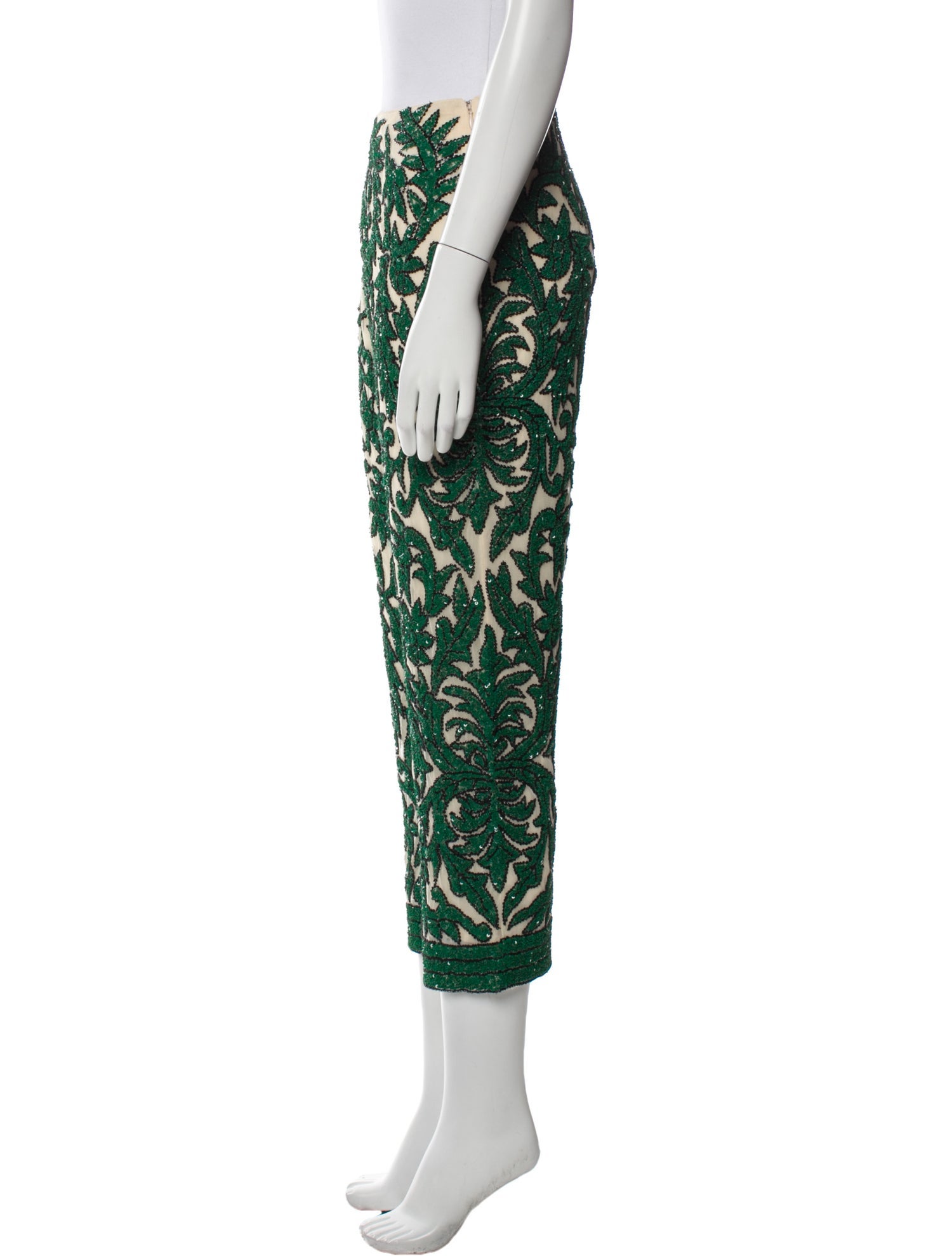 Ganni Printed Straight Leg Pants