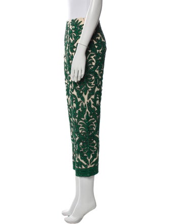 Ganni Printed Straight Leg Pants