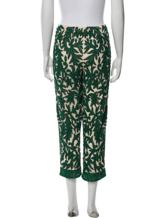 Ganni Printed Straight Leg Pants