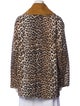 Ganni Animal Print Faux Fur Jacket