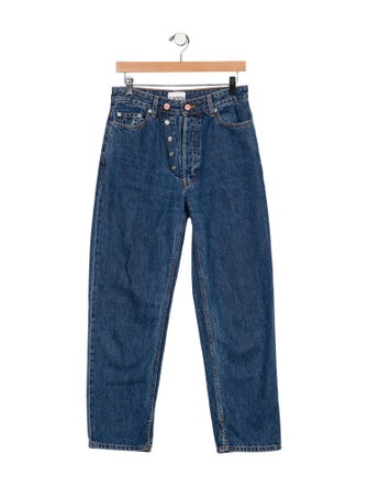 Ganni High-Rise Straight Leg Jeans