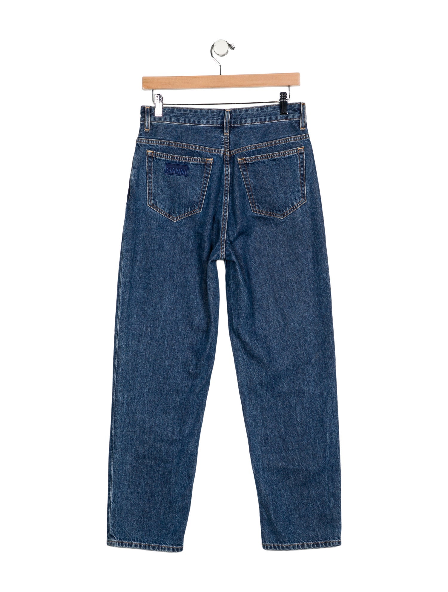 Ganni High-Rise Straight Leg Jeans