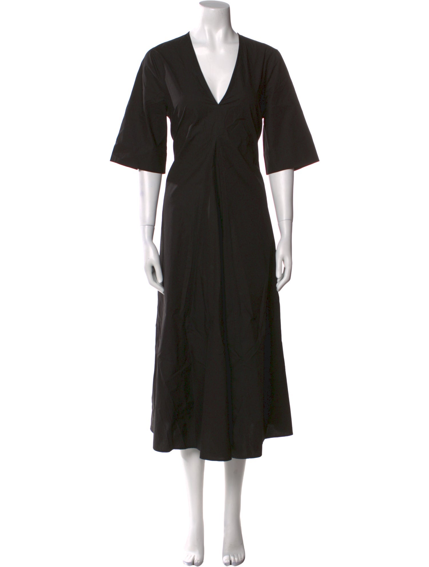 Ganni V-Neck Long Dress