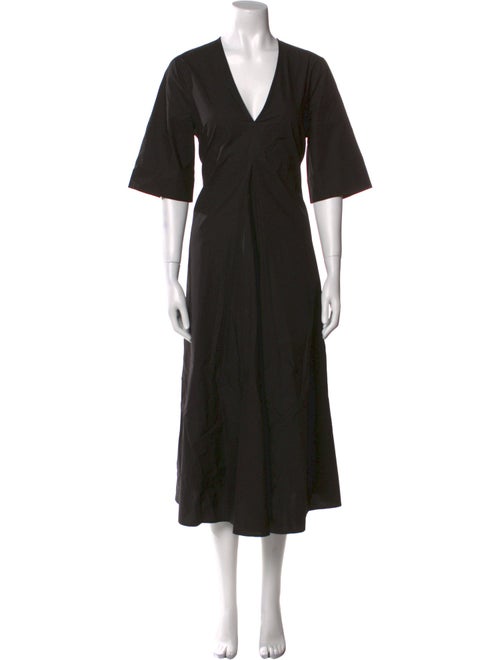 Ganni V-Neck Long Dress