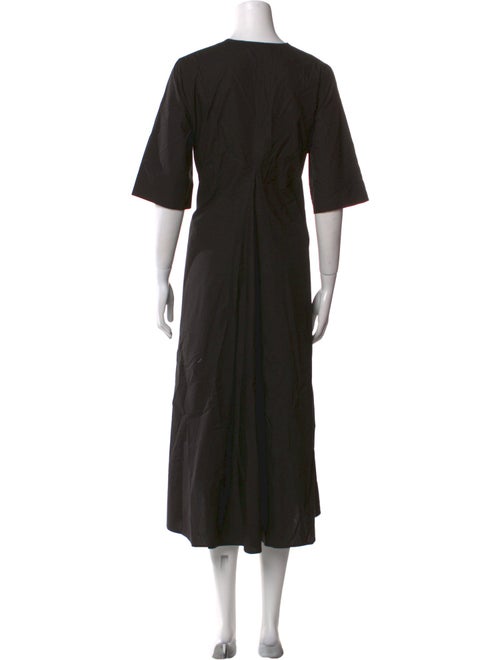 Ganni V-Neck Long Dress