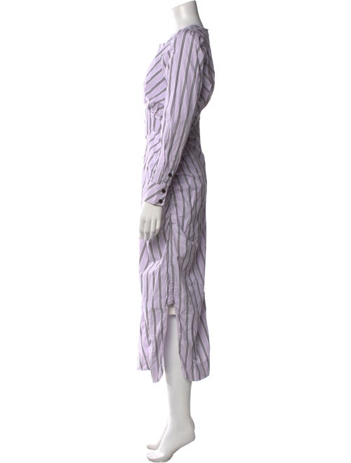 Ganni Striped Long Dress