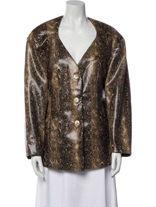 Ganni Animal Print Coat