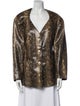 Ganni Animal Print Coat
