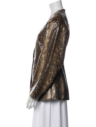 Ganni Animal Print Coat