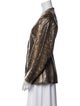 Ganni Animal Print Coat