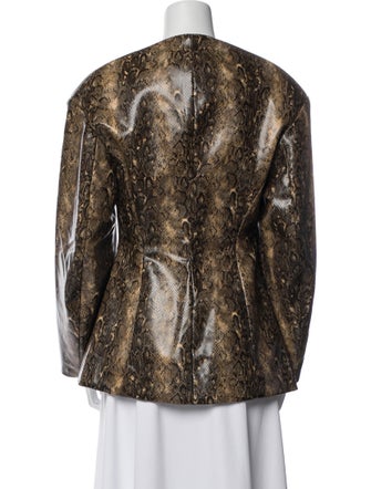 Ganni Animal Print Coat