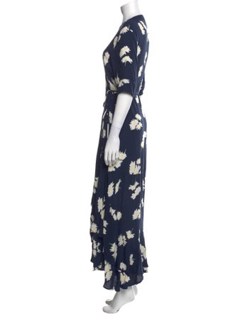 Ganni Floral Print Long Dress