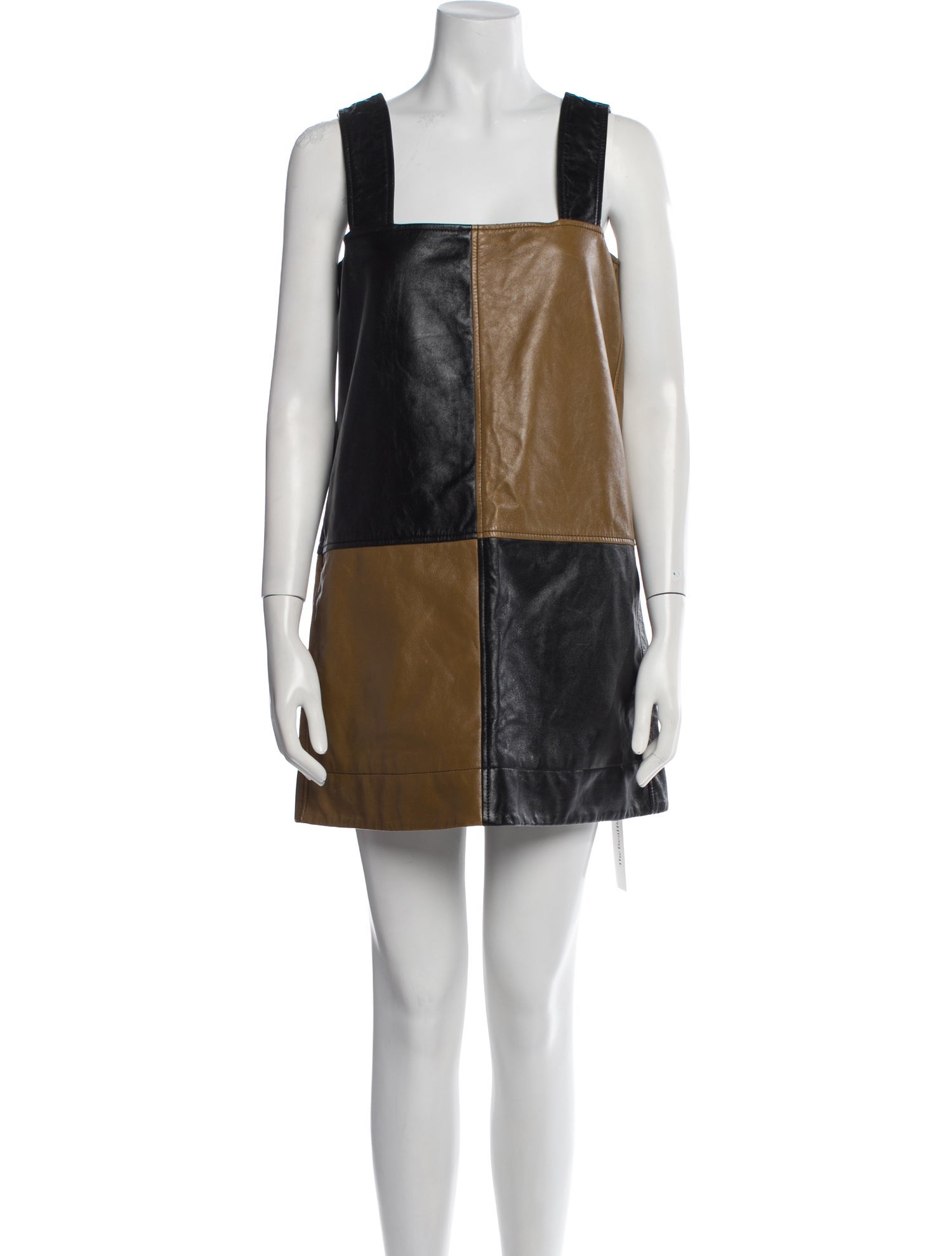 Ganni Lamb Leather Mini Dress