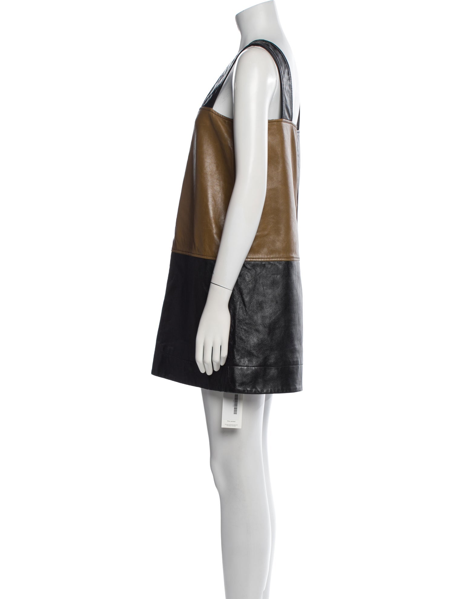 Ganni Lamb Leather Mini Dress