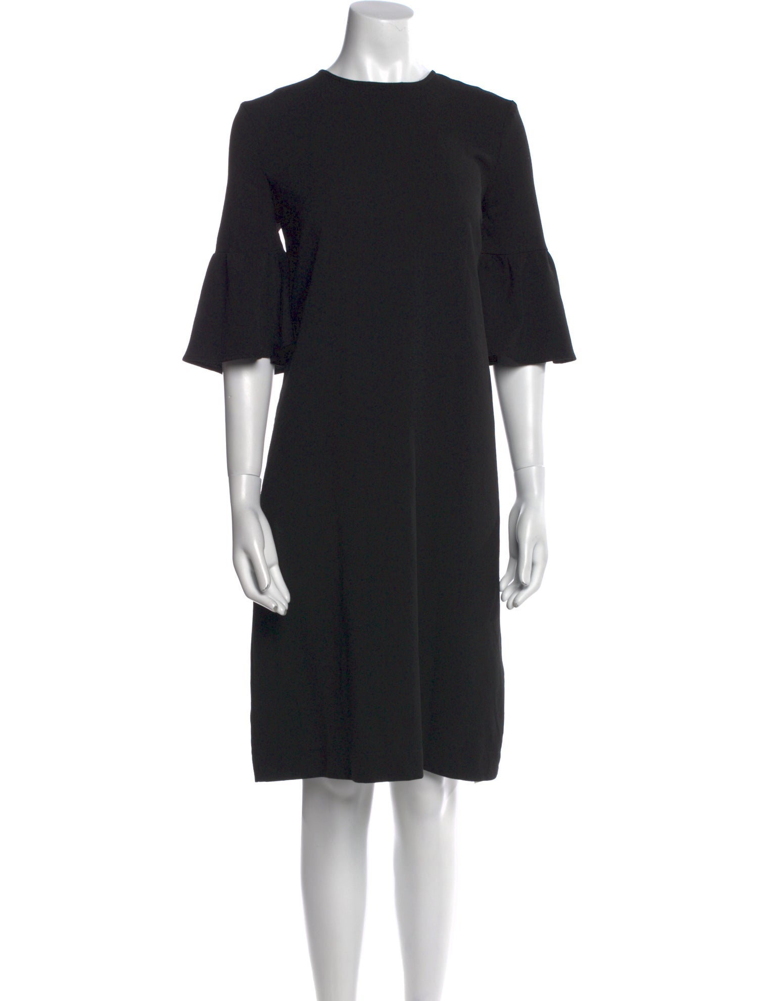 Ganni Crew Neck Knee-Length Dress