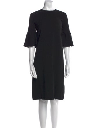 Ganni Crew Neck Knee-Length Dress
