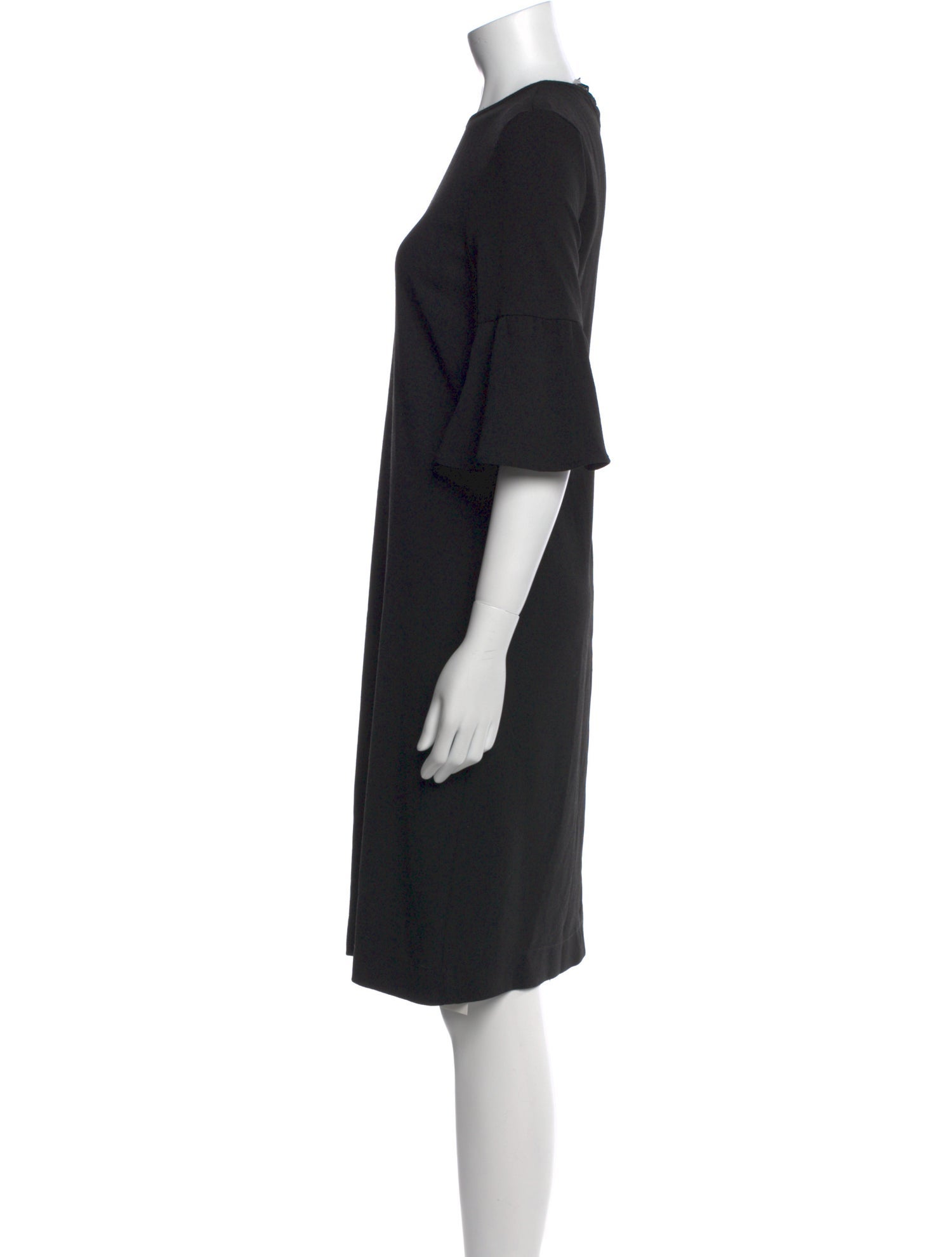 Ganni Crew Neck Knee-Length Dress