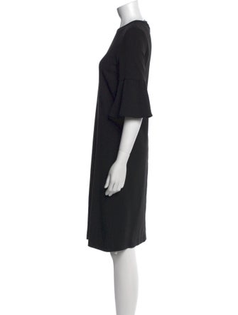 Ganni Crew Neck Knee-Length Dress