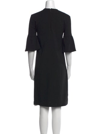 Ganni Crew Neck Knee-Length Dress