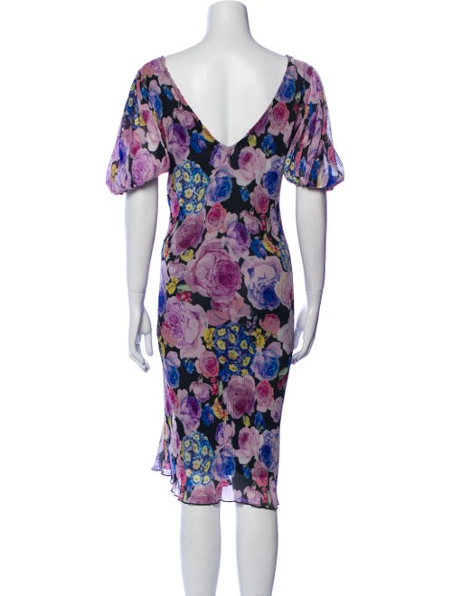 Ganni Floral Print Midi Length Dress